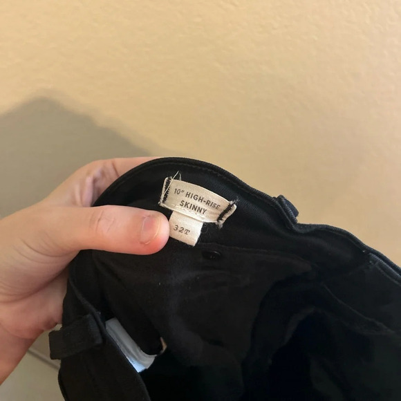 Madewell Women’s Tall 10" High-Rise Skinny Jeans Cotton Stretch Black Sz 32 - Picture 9 of 10